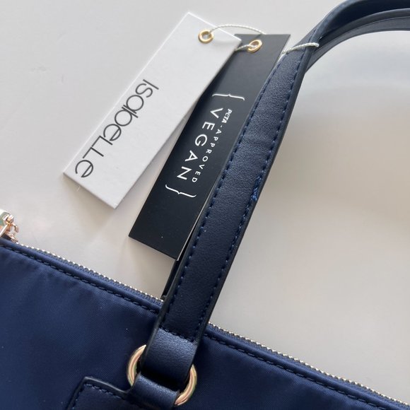 ISABELLE Vegan NylonTote Navy NWT - Picture 10 of 10